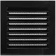 Griglia metallica industriale 200x200 mm nera - 250x250