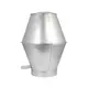Cappello antivento tondo 315 mm sendzimir zincato
