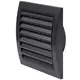 Griglia a muro 150x150 mm diametro 100 mm antracite - ND10A