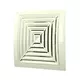 Griglia a soffitto quadrata diametro 190x190: 125 bianca - ND12G