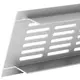 Griglia per zoccolo in alluminio - argento L=300 mm x H=40 mm - R430S