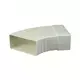 Curva rettangolare orizzontale in plastica 15-60° 110x55 - KLH15-60