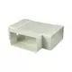 Raccordo a T rettangolare in plastica 110x55 - KT