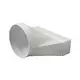 Riduttore rettangolare in plastica Ø 125 mm - 220X55 mm - KSD25-125