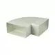 Curva rettangolare orizzontale in plastica 90° 110x55 - KLH