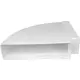 Curva rettangolare orizzontale in plastica 90° 220x55 mm - KLH25-90