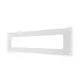 Flangia a parete rettangolare in plastica 220X55 mm - KF25