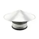 Cappello antipioggia con rete Ø 100 mm - Zincato