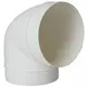 Curva rotonda in plastica a 90° diametro: 150 mm AL150-90