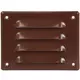 Griglia di aerazione quadrata in metallo 140x105 mm marrone - MR14105B