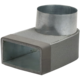 Gomito Thermoduct 170 mm x 80 mm a diametro 160 mm per canalizzazione