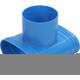 Wavin Ventiza Ramo T in PVC ovale 195x80x100 per diametro 125 mm M/M/M