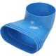 Wavin Ventiza Estremità 90 gradi PVC ovale 195x80x100 mm per diametro 125 mm M/M