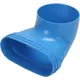 Wavin Ventiza Estremità 90 gradi PVC ovale 195x80x70 mm per diametro 125 mm M/M