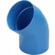 Wavin Ventiza curva 45 gradi PVC rotonda per diametro 125 mm M/S