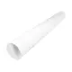 Tubo bianco diametro 125 mm - lunghezza 1 metro RAL 9010