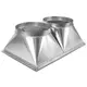 Condotto di transizione/tubo 800 x 500 mm / 2 x NW 355 - UKR 8050 01
