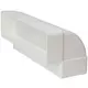 Curva rettangolare verticale in plastica 90° 220X55 mm - KLV25-90
