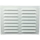 Griglia a fessura rettangolare in metallo 260x190 bianca - MR2619