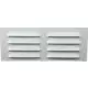 Griglia a fessura rettangolare in metallo 260x105 bianca - MR26105