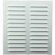Griglia a fessura rettangolare in metallo 260x280 bianca - MR2628