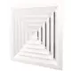 Diffusore a lamelle da soffitto con distribuzione dell’aria a 4 vie - MDCD4-150/295