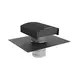Terminale a tetto Econox CTM 200 mm in alluminio antracite con copertura