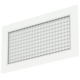 Griglia a muro in alluminio con griglia fissa - con molle di frizione - 400x300 mm - RAL 9016
