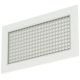 Griglia a parete in alluminio con griglia fissa - con molle di frizione - 200x100 mm - RAL 9010