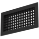 Griglia a parete doppia regolabile in alluminio - con molle di frizione - 600x200 mm - RAL 9005