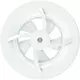 Ventilatore da bagno Solara con termoventilatore - diametro 100 mm - bianco opaco