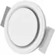 Valvola di ventilazione Ergovent senza cornice rotonda 125 mm - con effetto coanda