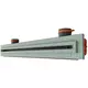 Griglia lineare intonacabile senza cornice Ergovent 1000 mm con diametro di collegamento 75 mm - standard