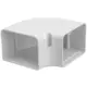 ClimaConnect 90° curva piatta per canale di montaggio 100 mm - RAL 9010