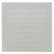 Griglia esterna quadrata 150x150 mm in alluminio - RAL9010
