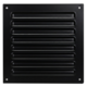 Griglia esterna quadrata 200x200 mm alluminio - RAL9005 30% lucido