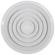 Diffusore a soffitto rotondo con motivo fisso Ø 350 mm - RAL9010