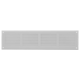 Diffusore a parete 400x100mm in alluminio - RAL9016
