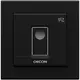 Copertura nera per sensore di movimento Orcon da incasso 15RF