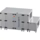 Unità di trattamento aria Maxivent WTW con scambiatore a controcorrente da 4200 m³/h, con batteria ad acqua calda e raffreddamento DX, orientamento orizzontale a sinistra - PHE 4200 H WDJL T 01