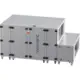 Unità di trattamento aria Maxivent WTW con scambiatore a controcorrente da 7600 m³/h, con batteria ad acqua calda e batteria ad acqua fredda, disposizione orizzontale a destra - PHE 7600 H WKJR T 02