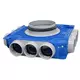 Vent-Axia Uniflexplus scatola di distribuzione secondaria di ventilazione 12 x Ø69 mm connessione laterale con manicotto Ø180 mm
