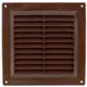 Griglia di aerazione quadrata con grata 150x150 mm marrone - VR1550B