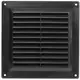 Griglia di ventilazione quadrata 150x150 mm nera - VR1515M