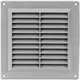 Griglia di aerazione quadrata con grata 150x150 mm grigia - VR1515P