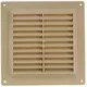 Griglia di aerazione quadrata con grata 150x150 mm beige - VR1515Y