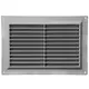 Griglia di aerazione rettangolare con grata 250x170 grigia - VR2517P