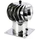 Aspiratore da tetto eolico Cowl 200 mm acciaio inox faldale tetto incluso - 115 m3/h