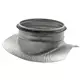 Raccordo a sella Ø 150/160 mm - 100 mm (90°) - Zincato
