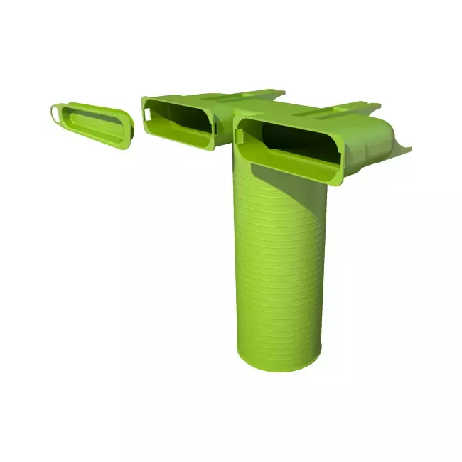 Ubbink Air Excellent 45SC adattatore per valvola 125 2x90°